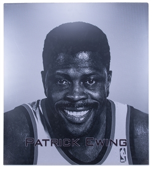 Patrick Ewing 25x28 Enshrinement Portrait Formerly  Displayed In Naismith Basketball Hall of Fame (Naismith HOF LOA) - Includes Optional Presentation Lightbox